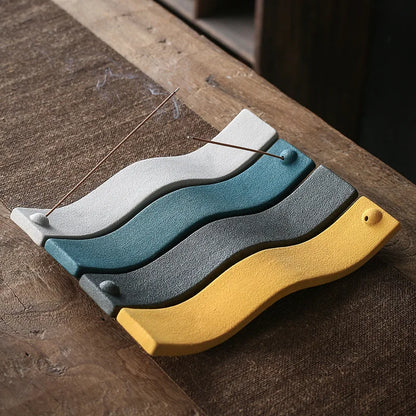 Wierookhouder Golf van Keramiek voor Elegante Sfeer