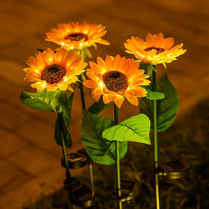 Waterdichte Solar Zonnebloem Buitenlamp met Warm Licht 1