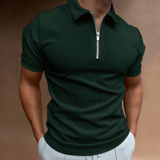 Dervaux Polo | Stijlvolle polo in effen kleur Groen