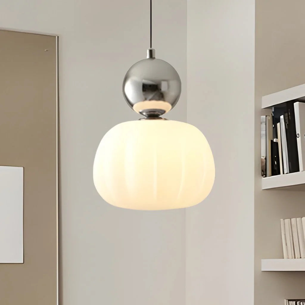 Scout Crème Art Deco Hanglamp Een hoofd Zilver