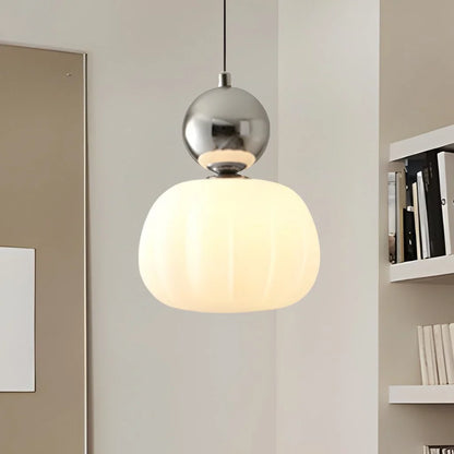 Scout Crème Art Deco Hanglamp Een hoofd Zilver