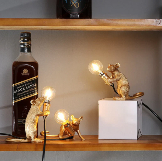 Unieke Muizen Tafellamp Met Speels Licht Voor Woonkamer