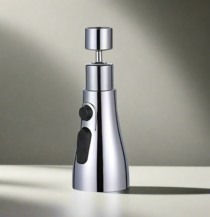 3-in-1 Uittrekbare Zwarte Keukenkraan met 360° Rotatie en Waterbesparende Technologie – Ideaal voor Efficiënt Schoonmaken