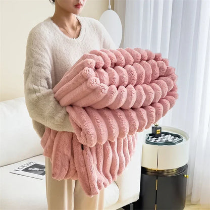 BunnyVelvet | Knuffelige Fleece-deken Roze