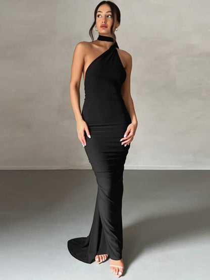 Dames Maxi Jurk Polyester - Elegante Lange Jurk voor Zomer Gelegenheden
