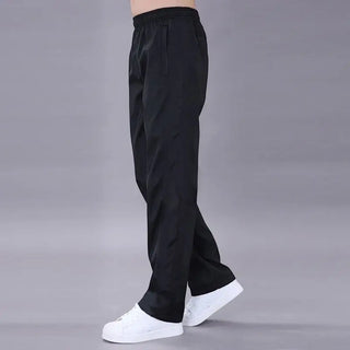 Sneldrogende Ademend Joggingbroek Lichtgewicht Sportbroek met Elastische Taille Zwart