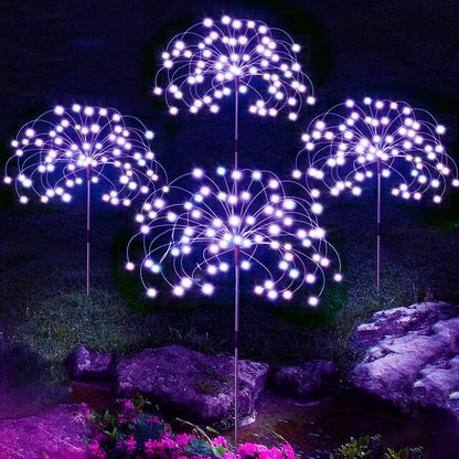 Zonne Energie Led Sfeerverlichting Tuinpaden Decoraties Paars