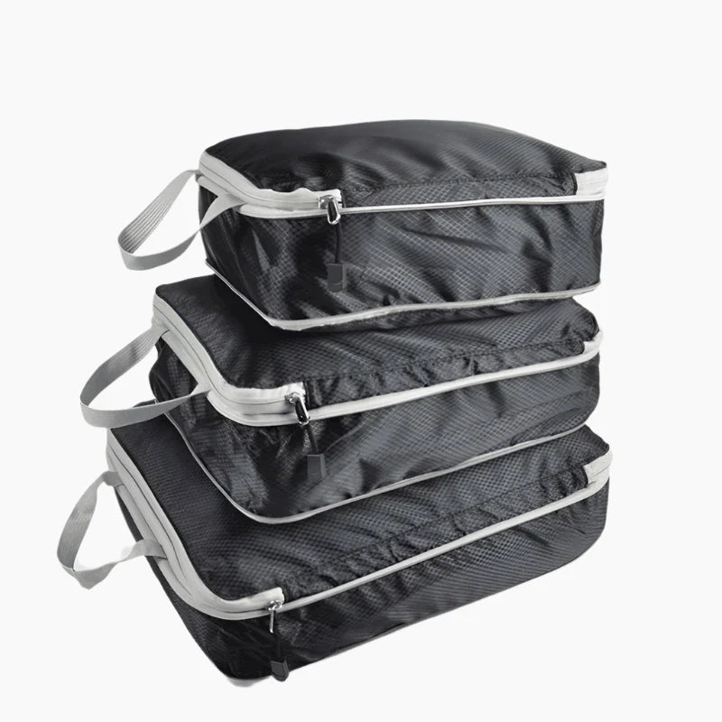 Reisopbergtas Samendrukbare Verpakking Kubus Waterdicht Draagbare Koffer Zwart