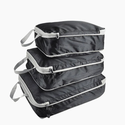 Reisopbergtas Samendrukbare Verpakking Kubus Waterdicht Draagbare Koffer Zwart