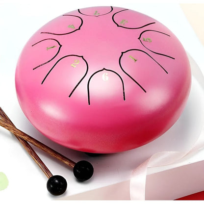 Serenity Tone Trommel - Stalen Tongwater Regendrum voor Buiten met Draagtas - Rustgevende Geluiden voor Meditatie en Ontspanning