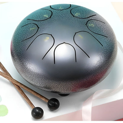 Serenity Tone Trommel - Stalen Tongwater Regendrum voor Buiten met Draagtas - Rustgevende Geluiden voor Meditatie en Ontspanning Goud