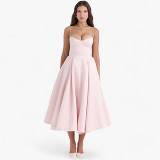 Shela | Mademoiselle Feestjurken – Verfijnde snit & stijlvolle details Roze