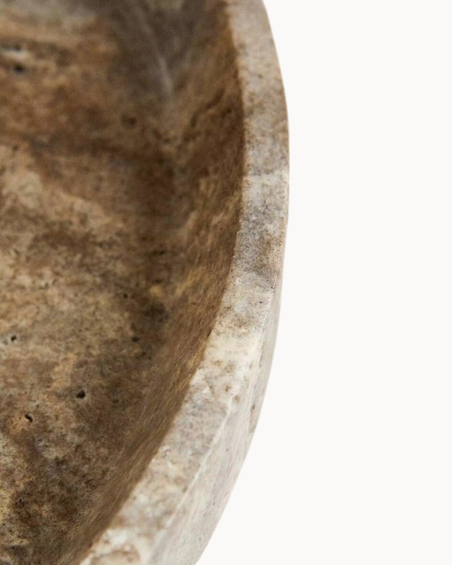 Marmor Dienblad – Rond Opberg Dienblad in Lichtgrijs 25/20 cm