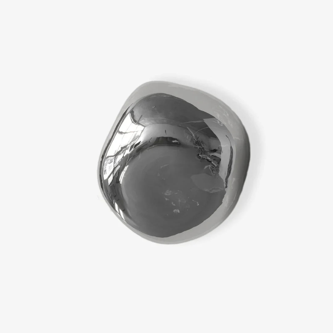 Space Glass Wandlamp Breedte 20cm x Hoogte 19cm Space Silver