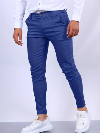 Lorvik | Stijlvolle Heren Chino Broek Blauw