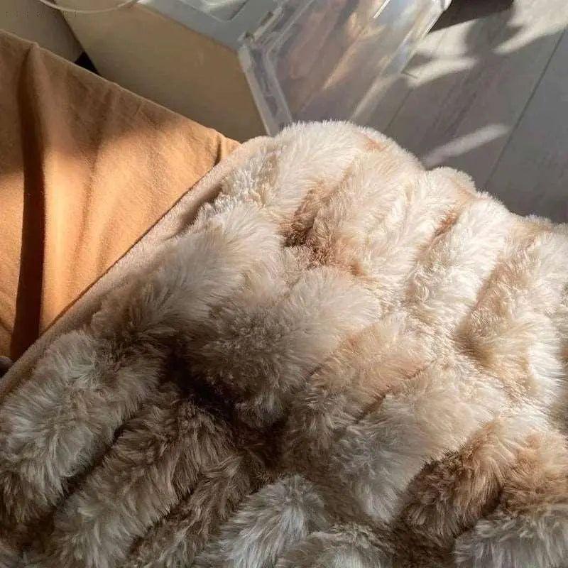 Superzachte Pluche Deken voor Huisdieren – Dubbelzijdig Koraalfleece en Synthetische Vacht, Machinewasbaar en Huidvriendelijk