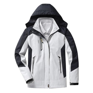 Dames Regenjas met Capuchon - Waterdicht en Warm Gevoerd Beige