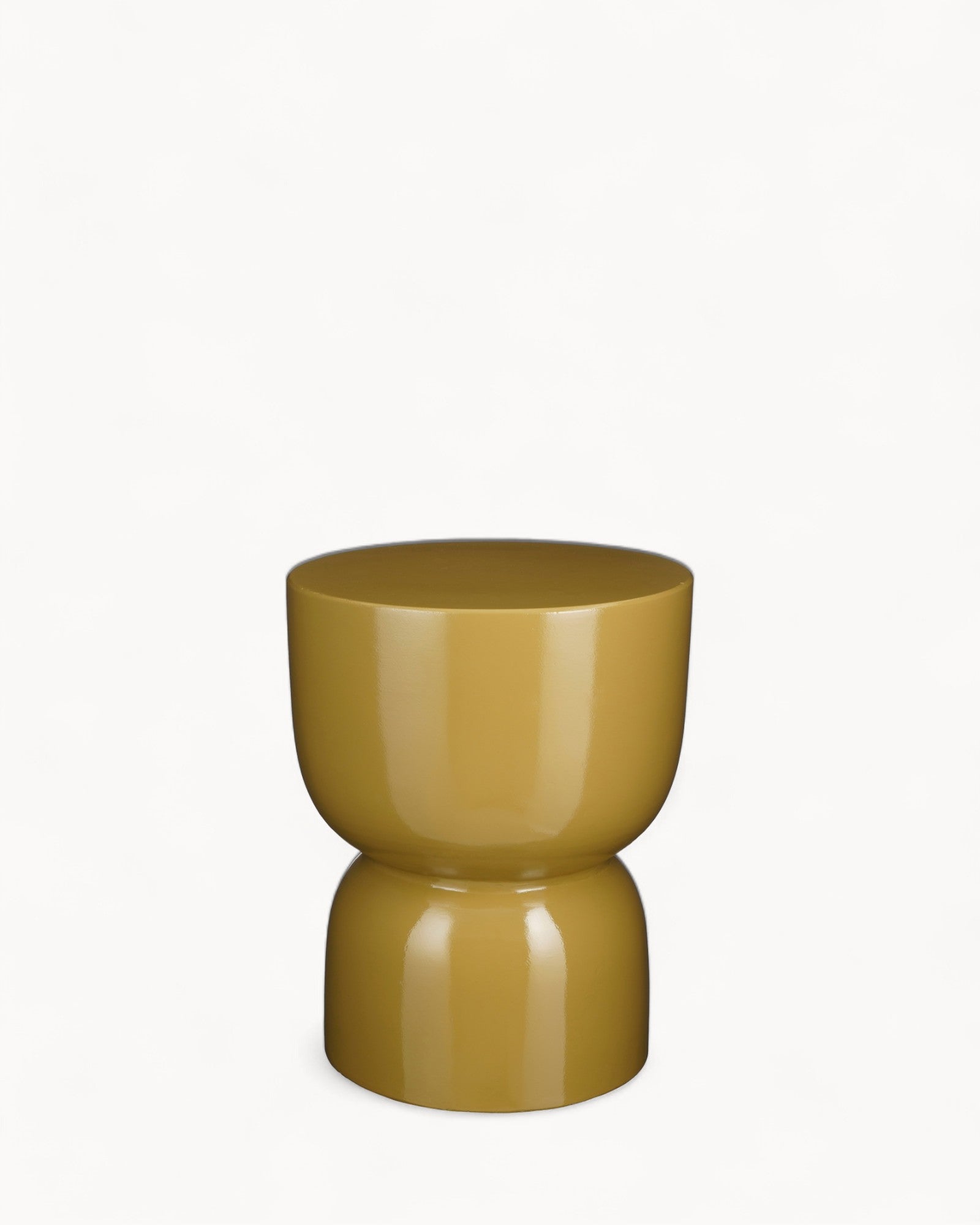 Bijzettafel Geel Cement H45 x Ø35 cm Modern