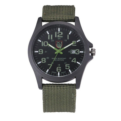 Tactisch Legerhorloge Voor Avonturiers Militaire Stijl