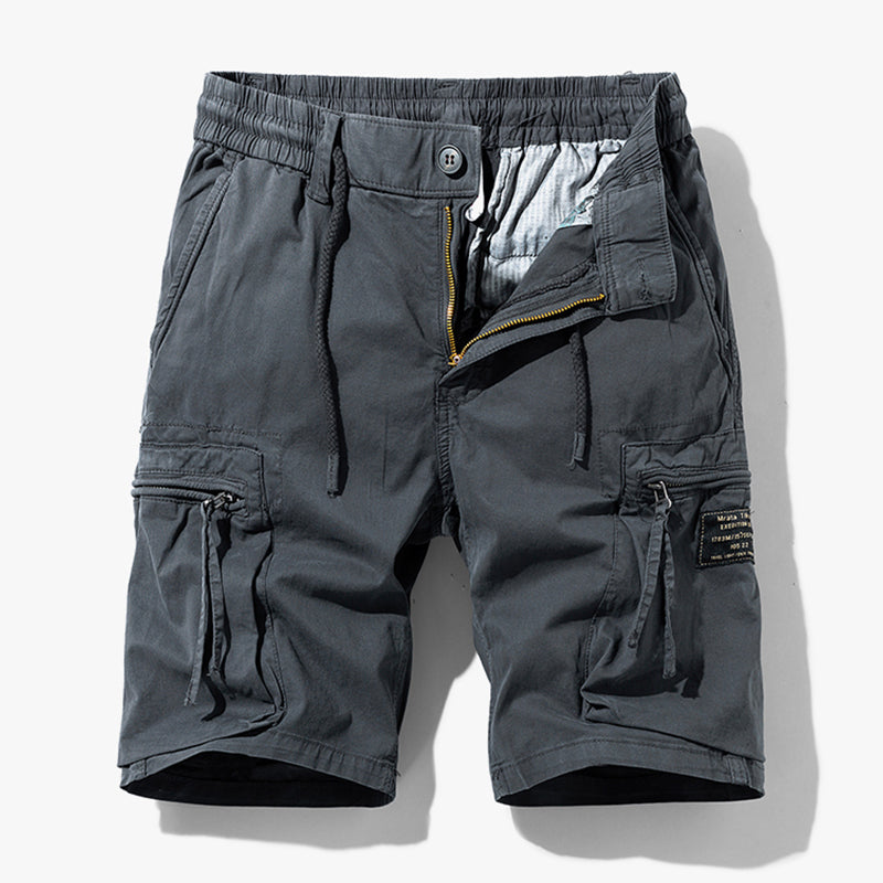 Tactische Cargo Shorts – Comfort en Functionaliteit voor de Zomer Grijs