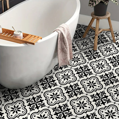 Tegelstickers Zwart-Wit Voor Verfrissing Van Vloeren