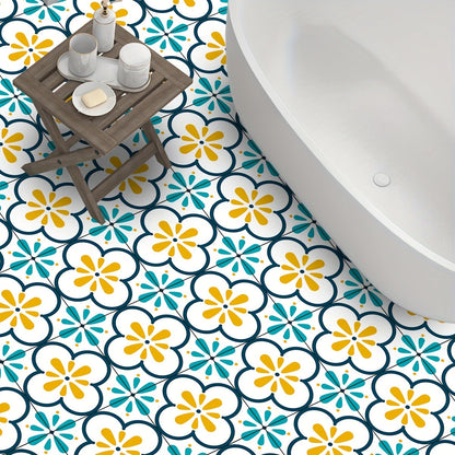 Tegelstickers Zwart-Wit Voor Verfrissing Van Vloeren