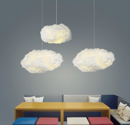 Wolkenlamp Hanglamp Van Katoen Voor Slaapkamer Sfeer