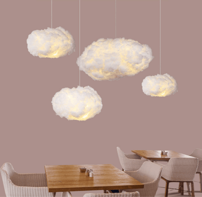 Wolkenlamp Hanglamp Van Katoen Voor Slaapkamer Sfeer