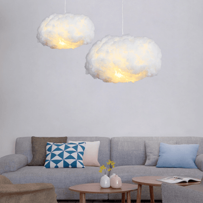 Wolkenlamp Hanglamp Van Katoen Voor Slaapkamer Sfeer
