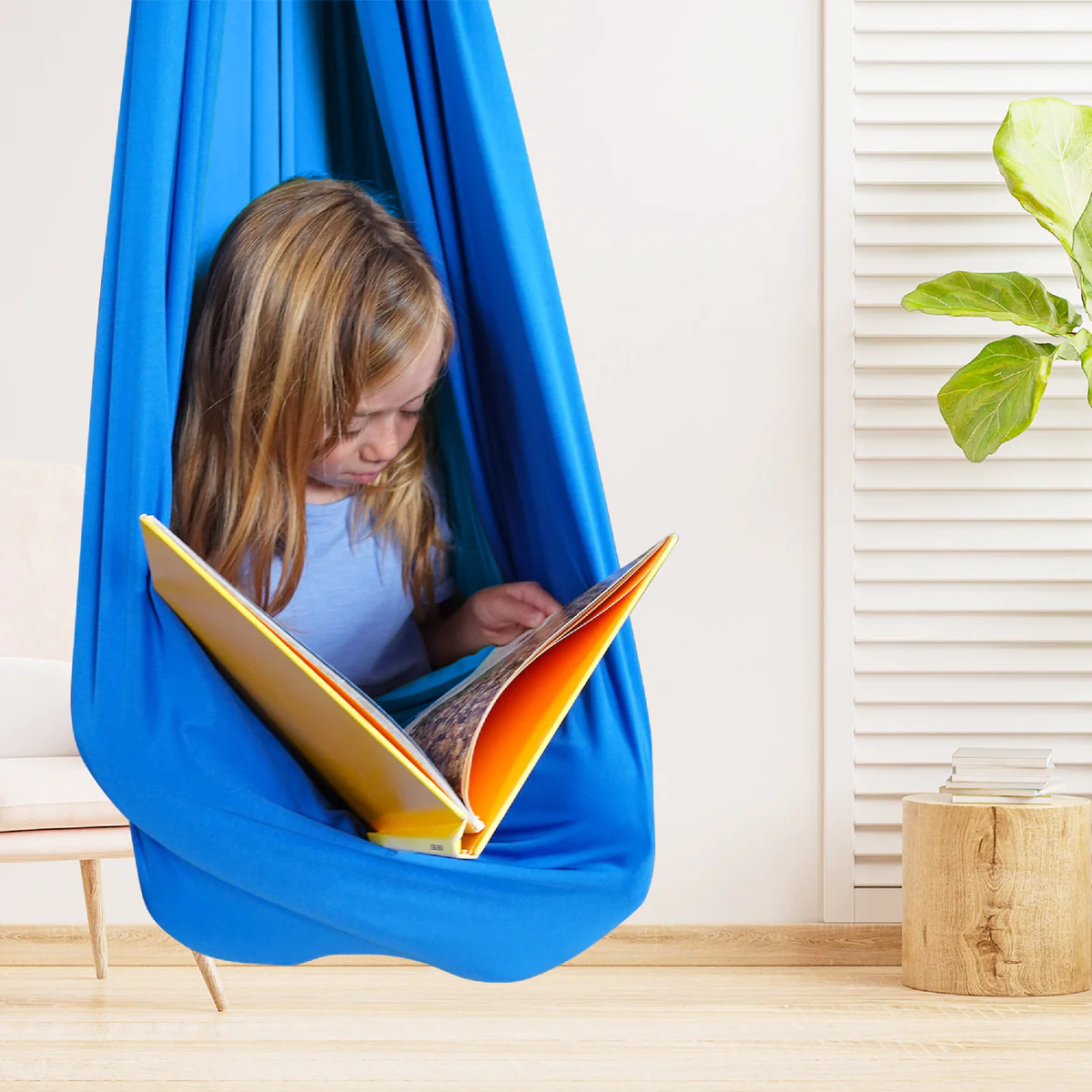 Sensorische Therapiehangmat Voor Kinderen Rustige Schommel Blauw