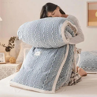 Warm en Gezellige Thermische Deken van Polyester – Machinewasbaar, Verkrijgbaar in Diverse Maten en Kleuren