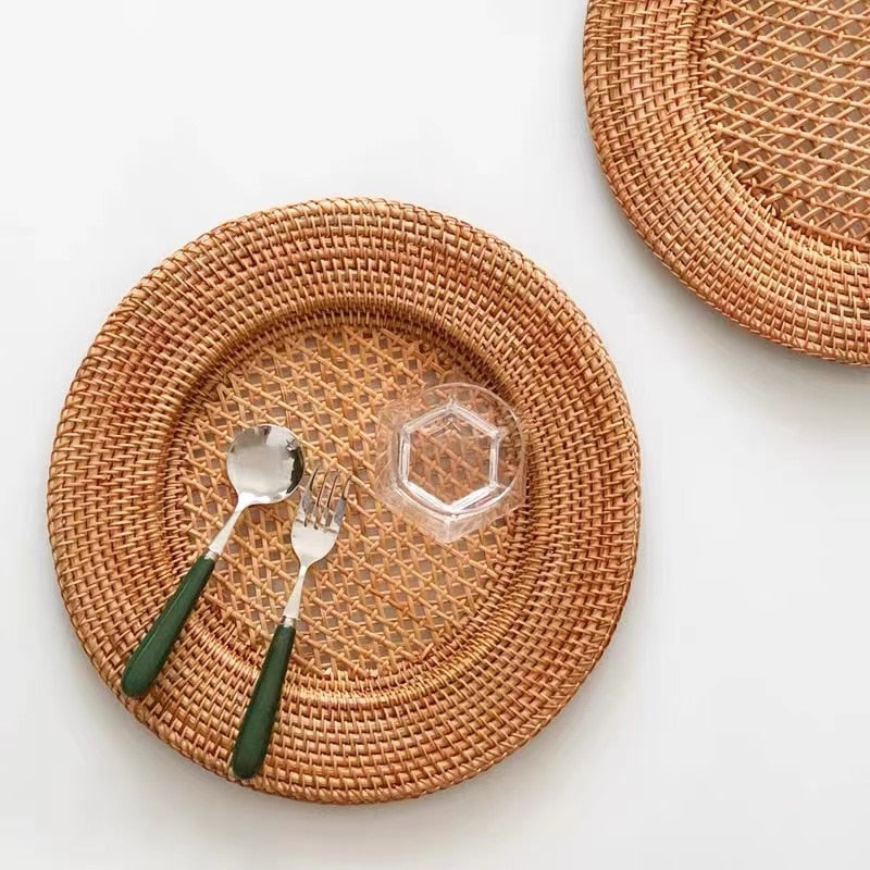Rotan Placemat Set Voor Borden en Decoratie 6 stuks