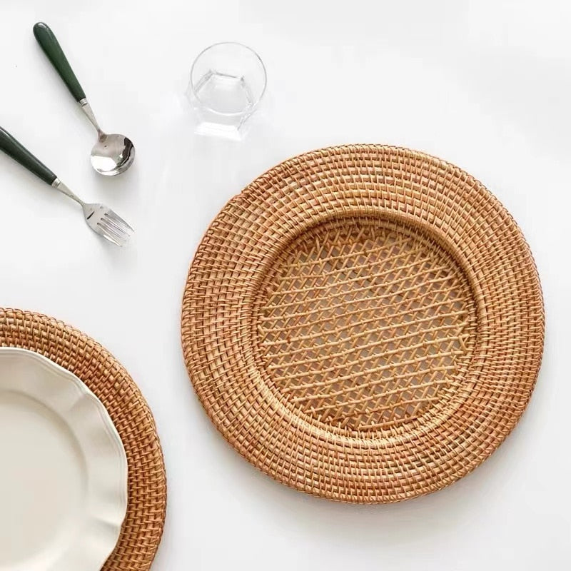 Rotan Placemat Set Voor Borden en Decoratie