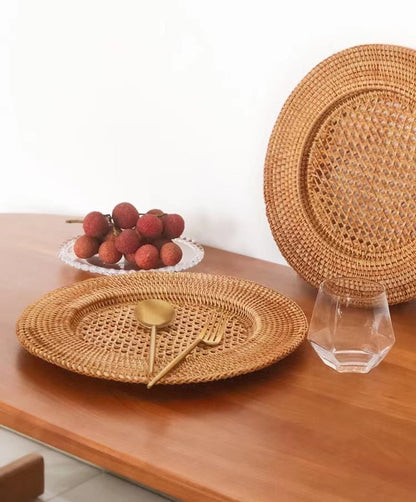 Rotan Placemat Set Voor Borden en Decoratie