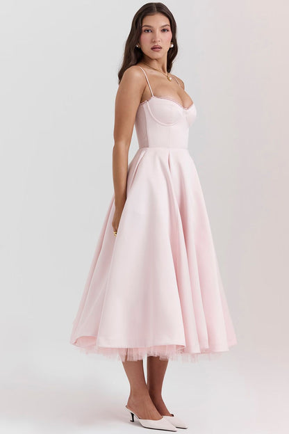 Selene Midi Jurk - Blush