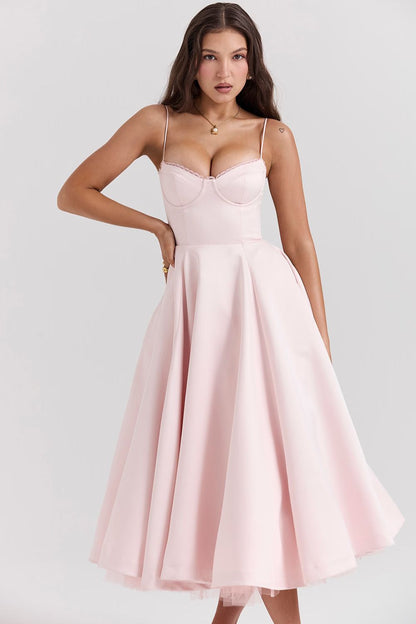 Selene Midi Jurk - Blush