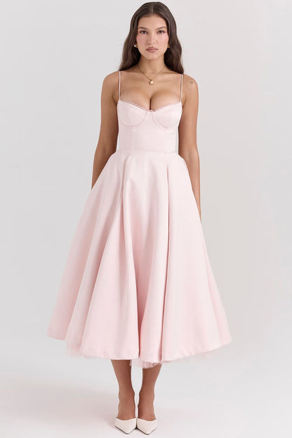 Selene Midi Jurk - Blush