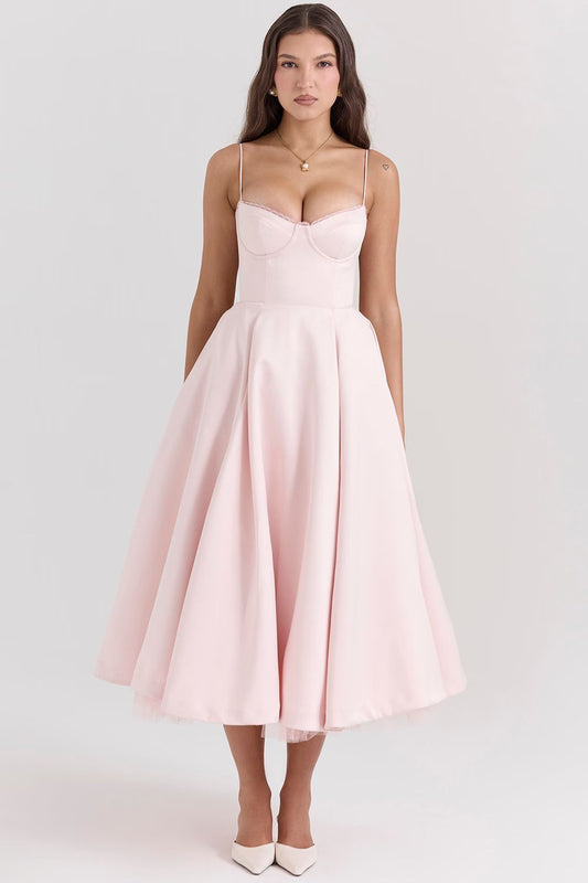Selene Midi Jurk - Blush