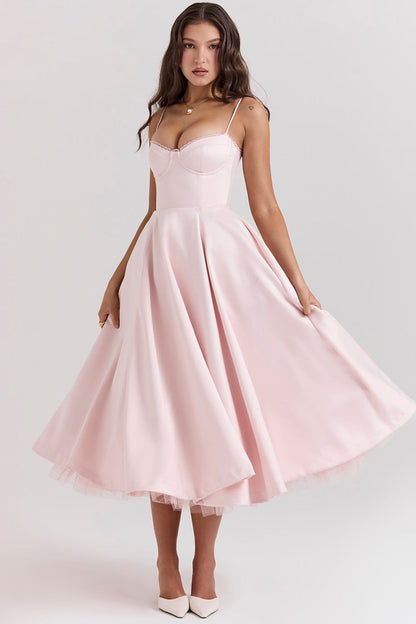 Selene Midi Jurk - Blush