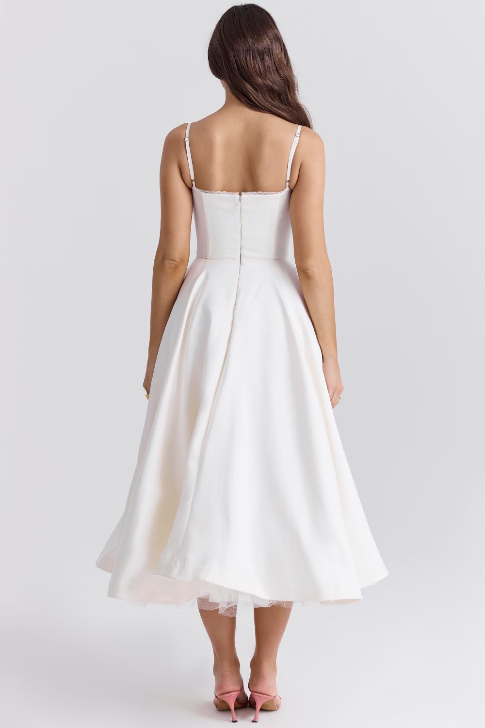 Selene Midi Jurk - Wit