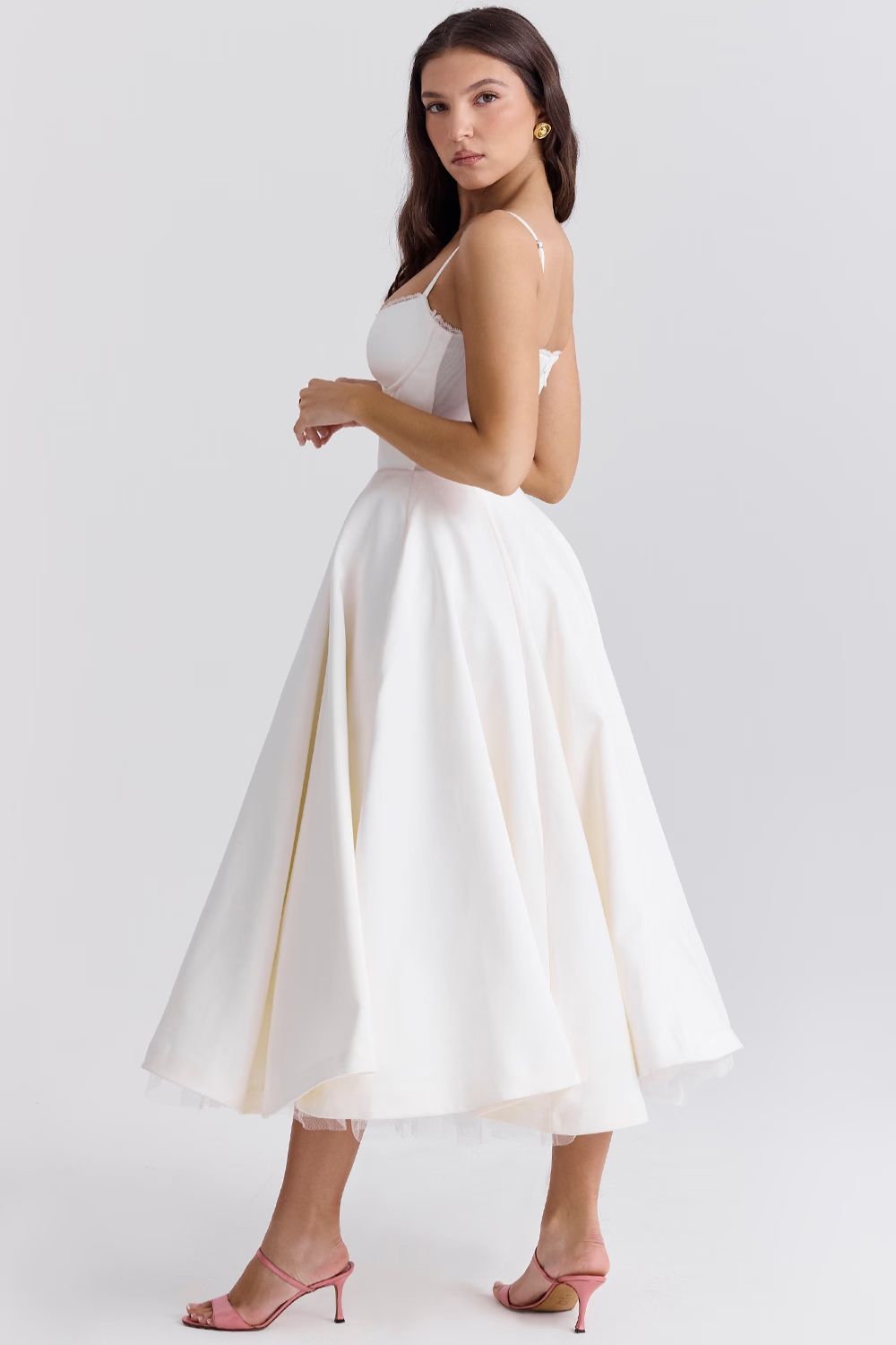 Selene Midi Jurk - Wit