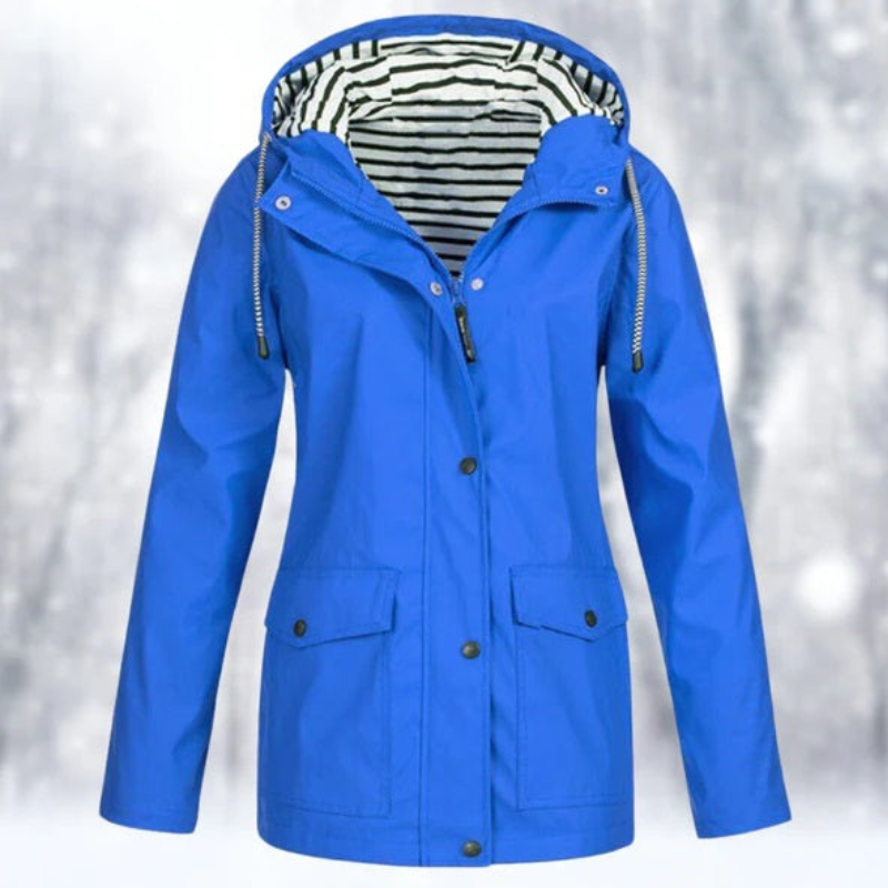 Dames Winter Parka - Waterdicht, Warm en Ademende Regenjas Blauw