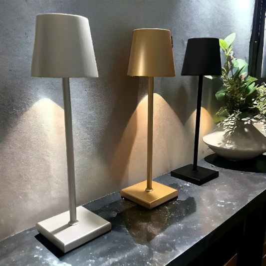 Draadloze Oplaadbare Tafellamp met Touchbediening – Scandinavisch Design, Waterdicht en Energiezuinig