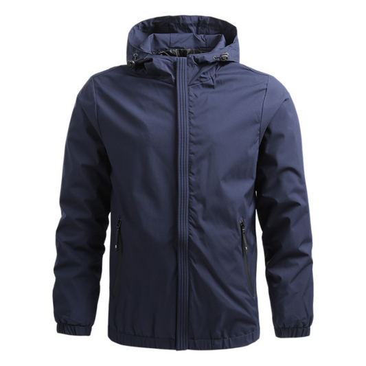 Heren Lichte Outdoor Jack - Windbreaker Ademende Regenjas Marineblauw
