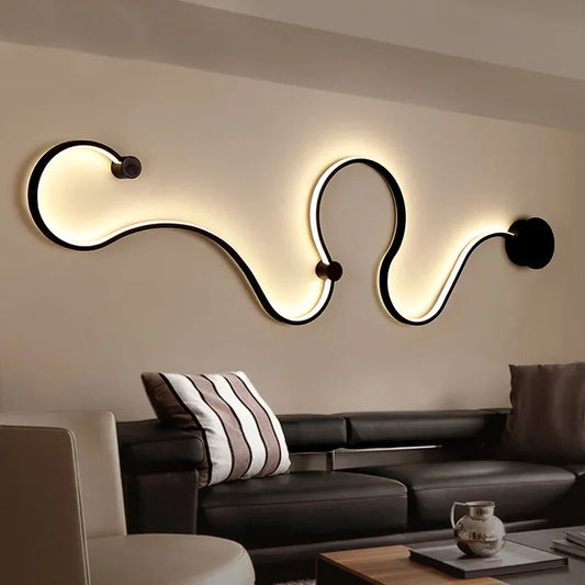 Moderne Led Wandlamp Voor Eigentijdse Woonruimtes Met Licht D 120cm