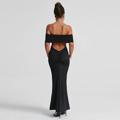 Dames WW Adembenemende Avondjurk Zwarte Midi 36 Met Glitter
