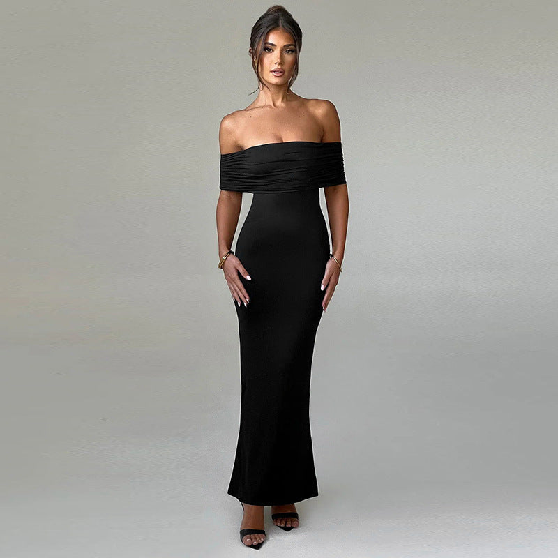 Dames WW Adembenemende Avondjurk Zwarte Midi 36 Met Glitter