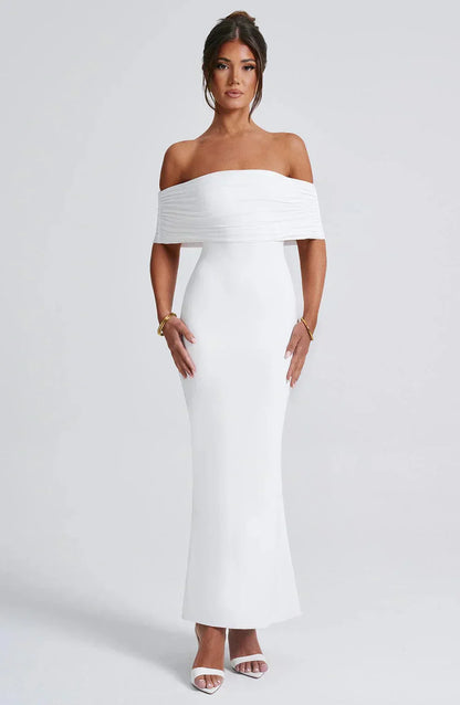 Dames WW Adembenemende Avondjurk Zwarte Midi 36 Met Glitter Wit