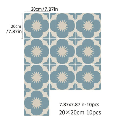 Tegelstickers Voor Keuken Badkamer En Meubels Kleurijk En Waterbestendig 20X20cm TD023L 10 stuks (1 set)