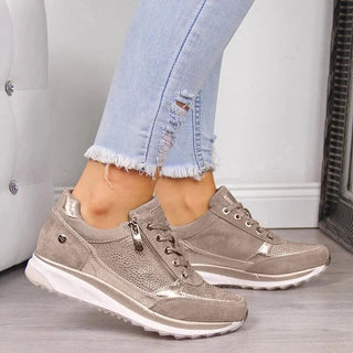Veterschoenen voor dames – Modern design & praktische ritssluiting aan de zijkant